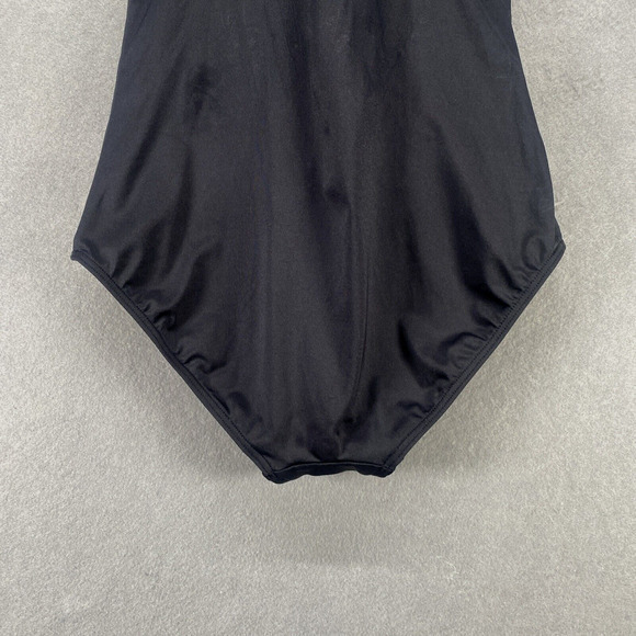 Lascana Venus Swimsuit Womens Size 10 Black White Ditsy Print Tummy Control Swim - Picture 4 of 12